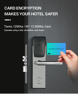 Système de Serrure de Porte d'Hôtel RFID Anti-Vol Temic 13,56 MHz avec Carte à Clé et Logiciel de Gestion Gratuit pour Carte RF Intelligente - Product Image 2