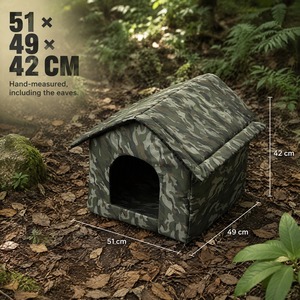Nichoir camouflage pour animaux de compagnie, qualité supérieure, imperméable, abri camouflage pour chien, résistant aux fortes pluies, pour chats et petits chiens d'extérieur - Product Image 4