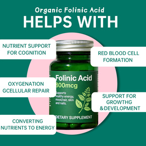 Capsule di Acido Folico OEM, Integratore di Acido Folico per Riparazione Cellulare ed Eritropoiesi - Product Image 2