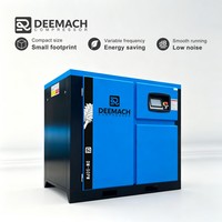 Compresseur d'air industriel à vis DEEMACH 22 kW~75 kW 220 V/380 V PM VSD et système de contrôle intelligent pour la production en salle blanche de haute pureté