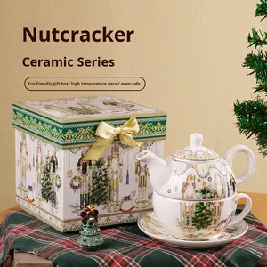 Ensemble de tasses à café en céramique créative moderne, mug casse-noisette, boîte cadeau, porcelaine portable - <span class=keywords><strong>Marque</strong></span> Lecheng pour les événements, souvenirs, vente en gros - Product Image 2