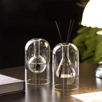 Diffuseur d'arômes en verre borosilicate transparent à double couche, vaporisateur d'huiles essentielles pour la décoration de la chambre à coucher et de la maison