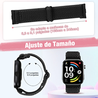 bracelet de montre élastique réglable en nylon pour xiaomi redmi watch 5 / redmi watch 4 / xiaomi smart band 9 pro / smart band