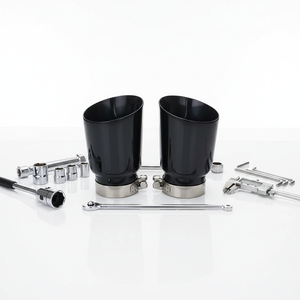 JTLD 304SS - Puntas <span class=keywords><strong>de</strong></span> <span class=keywords><strong>escape</strong></span> universales <span class=keywords><strong>de</strong></span> acero inoxidable y silenciador estilo AK con acabado liso y 2 años <span class=keywords><strong>de</strong></span> garantía - Product Image 6