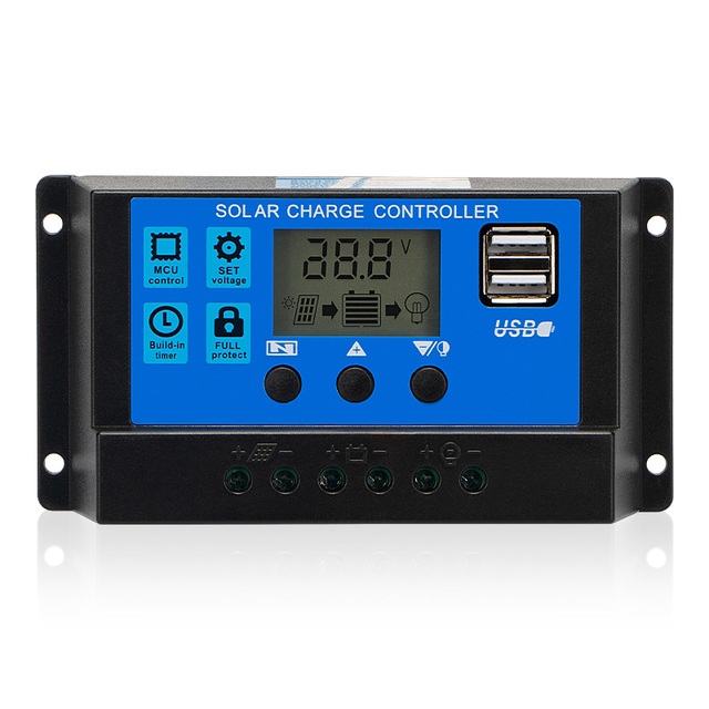 Solar Controller Factory Price 30A PWM 12V/24V AUTO Battery Charging Regulator for Home Solar Charger Controller