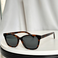 Lunettes de soleil carrées tendance en acétate écaille de tortue vintage personnalisées, verres dégradés, monture intégrale, protection UV400, design unisexe