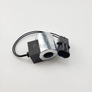 Vanne solénoïde Yuchai 75-8 12V 24V avec tige de vanne pour système hydraulique d'excavatrice - Product Image 4