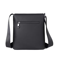 Bolso Cruzado para Hombre, Estilo Casual de Negocios, Estructura Vertical, Tela de Nailon Repelente al Agua, con Cierre Metálico