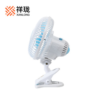 Xanlong <b>Mini</b> Desk Fan 12cm Clip On Electric <b>Table</b> Fan With Oscillation For Dorm Office Home Use - Product Image 3