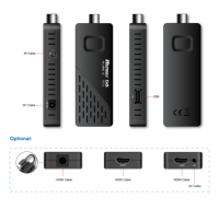 Receptor de TV Digital Terrestre DVB-T2 para Europa, Mini Dongle DVB-T2, Receptor de TV Inteligente STB