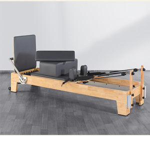 Durable Oak Adjustable Pilates <strong>Bed</strong> for Pilates Studio and Rehabilitation Training - Product Image 6
