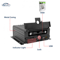 Système DVR mobile H.265 8CH 1080P avec kit de gestion de flotte 4G GPS WIFI comprenant un disque dur pour un suivi efficace des véhicules