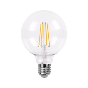 Bombilla de filamento globo, dimensiones 16x12.5 cm, 8w, 880 lúmenes, casquillo e27, luz cálida 2700k. perfecta para crear - Product Image 1