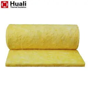 non flammable heat insulation 50mm insulating glass wool batt roll manufacturer