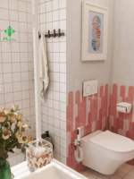 Carreaux de céramique de luxe 70x280mm à motif plume intégral pour murs de douche de spa moderne, design artisanal brillant antidérapant