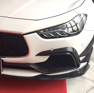 Nuevo Marco de Fibra de Carbono Genuina para Faros Antiniebla Delanteros con Adhesivo de Alerón y Gancho de Remolque para <span class=keywords><strong>BITURBO</strong></span> 2014-2017, Reemplazo Encajable - Product Image 4