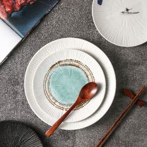 Japanese Style Western Food Steak <b>Plate</b> 8 10 Inch Ceramic Dessert Sushi Dish Porcelain Tableware Dinner <b>Plates</b> for Restaurant - Product Image 2