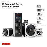 Moteur servo monophasé 220V 600W 3000RPM 1.91N.m avec variateur de vitesse intégré pour l'automatisation industrielle