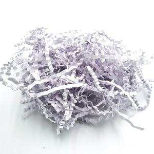 Papier de remplissage en vrac pour boîtes cadeaux, déchiqueté, ondulé, couleur rouge soie, kraft, pour paniers cadeaux - Product Image 2