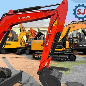 Offre Spéciale : Mini-Excavatrice Kx057-4 d'occasion, importée du Japon, sur chenilles, garantie 1 an, petit rayon de braquage, équipement de construction, moteur d'occasion - Product Image 5
