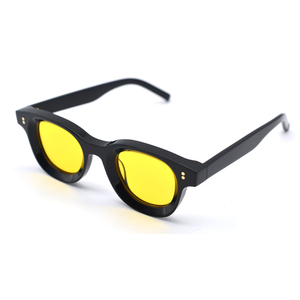 Gafas de Sol Ivintage <span class=keywords><strong>Vicente</strong></span> TFB 2025 Retro para Mujer, Montura Completa de Acetato, Lentes Polarizadas Amarillas, Protección UV TAC - Product Image 3