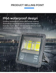 ไฟฟลัดไลท์แอลอีดี100W-500W ที่เก็บหลอดไฟ LED บ้านอะลูมิเนียม85-265V IP55ผ่านการรับรองจาก ROHS 6000K 120แสงกลางวัน - Product Image 4