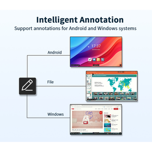 Hiseeview For 98-Inch 4K Smart LED Interactive Whiteboard Android+Windows OS 20-Point IR Touch Screen 400cd/m2 Brightness - Product Image 3