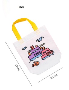 Bolsa de Compras Ecológica B291 para Niños, Bolsa de Regalos para Fiestas Infantiles, Bolsa de Compras con Diseño de Graffiti sin Ondas - Product Image 6