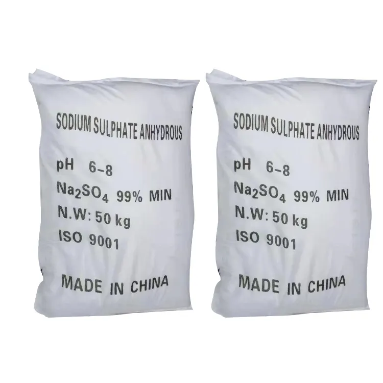 Fabricante chinês sulfato de sódio de alta pureza/sulfato de sódio anidro/sulfato dissódico CAS 7757-82-6 com preço de fábrica