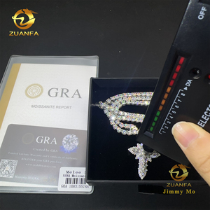 Joyería <span class=keywords><strong>de</strong></span> Moda <span class=keywords><strong>para</strong></span> <span class=keywords><strong>Hombre</strong></span> Color Oro Blanco <span class=keywords><strong>Colgante</strong></span> Estilo Hip Hop Plata S925 con Moissanita VVS1 en Corte Pera y Diamante Conjunto <span class=keywords><strong>de</strong></span> Collar con <span class=keywords><strong>Colgante</strong></span> <span class=keywords><strong>de</strong></span> <span class=keywords><strong>Cruz</strong></span> - Product Image 3