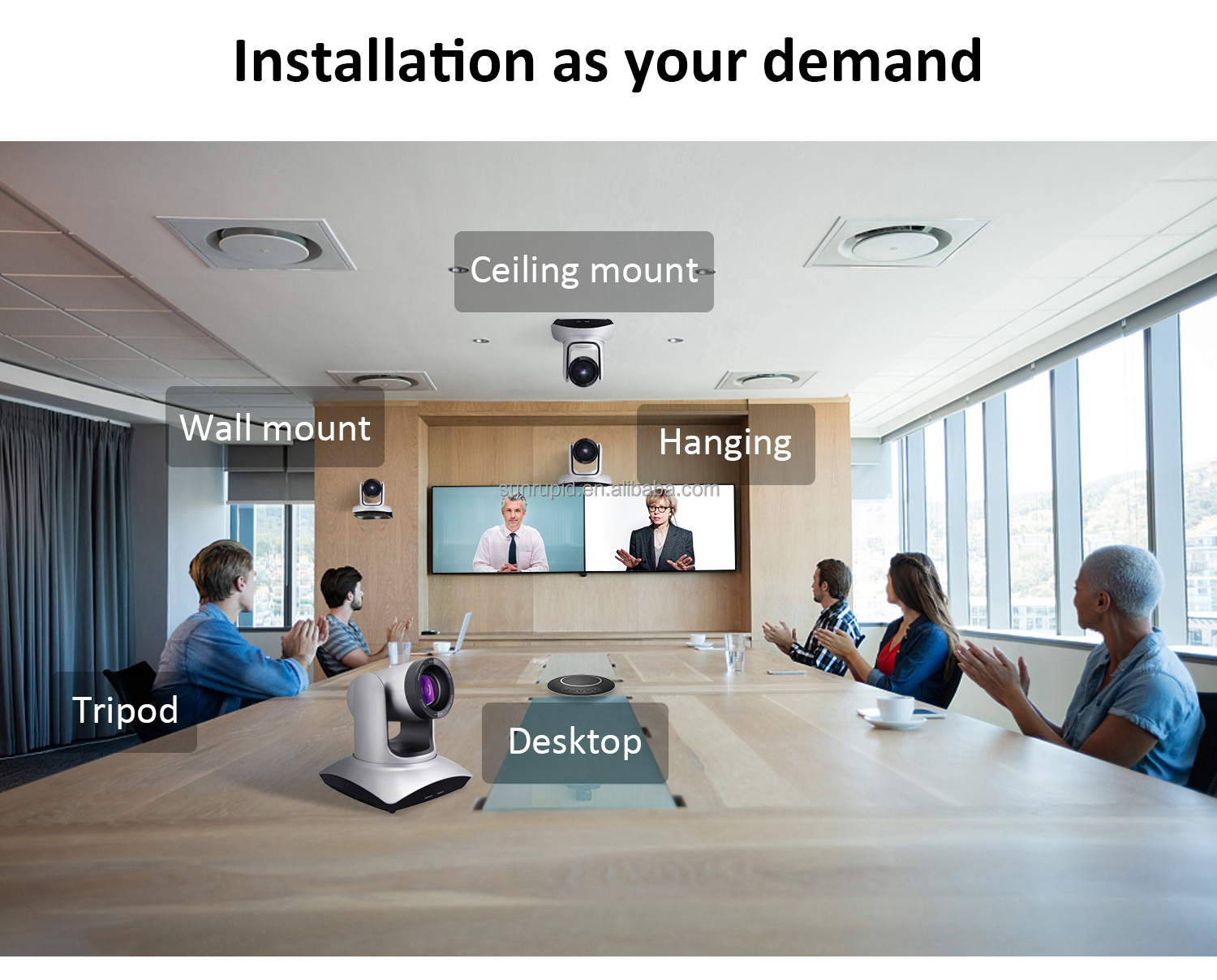 4K PTZ Camera HD30A - Shenzhen Sunrupid Electronics - AI Auto Tracking Video Conference Camera