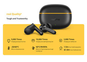 Audífonos Inalámbricos Realme Buds T200 Lite Versión Global, 30dB ANC, 5.4, IP55 Resistentes al Agua, ENC para Llamadas, 45H de Reproducción, Auriculares Intrauditivos para Juegos - Product Image 6