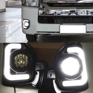 Nueva Luz Antiniebla Wenye para HIACE DRL 2019-2020, Lámpara de Circulación Diurna Personalizada LED Amarilla Blanca 12V - Product Image 2