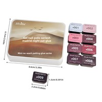 Gel de stamping style influenceur à neuf grilles, non toxique, logo personnalisé, sans rinçage, imperméable, séchable, mélangeable, texture peinture à l'huile, satiné