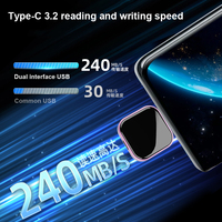 Produk baru USB Flash Drive 256gb Pendrive 64GB 128GB 256GB Flashdisk OTG USB Flash Drive untuk IOS Android Harmony Phone