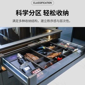 Cooper Divider <b>Drawer</b> <b>Storage</b> <b>Box</b> 10-20 L 4 In 1 Plastic Cosmetic Organizer For Makeup And Toiletries - Product Image 4