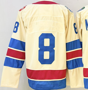 Jersey Hoki Es Gaya New York Pria 2024 # 10 # 20 # 31 # 93 Seragam Bordir Penuh Jahitan Rapi Penyerap Keringat 100% Poliester - Product Image 4