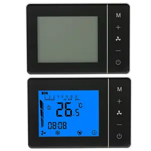 LCD Touch Screen Digital Fan Coil Room Thermostat For Home Ventilation System Control