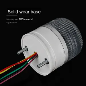 <span class=keywords><strong>LTA</strong></span>-5002 24V petite alarme LED Signal lumineux intégré trois couleurs feu de circulation et son stable plastique jaune pour Machine-outil - Product Image 3