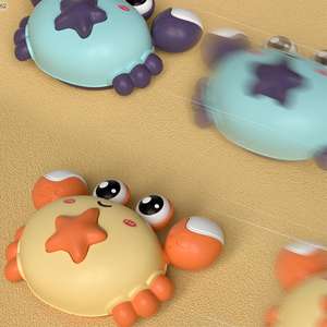 Giocattolo di attrito per granchio creativo educazione precoce interessante disegno colorato a forma di cartone animato stampa e Go giocattoli granchio - Product Image 2