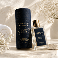 Emballage de luxe en tube cylindrique en carton avec feuille d'or pour parfum, soins de la peau, huile essentielle, boîte cadeau ronde en papier personnalisée, vente en gros