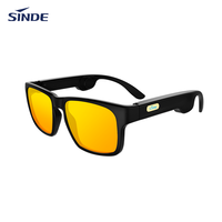 Nouvelles lunettes de soleil intelligentes à la mode casque sans fil haut-parleurs intégrés lunettes de soleil à conduction osseuse intelligentes pour l'aide-audition