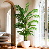 Plantes vertes artificielles de haute qualité, feuilles en fer, tournesol dispersé, décoration intérieure, jardin domestique, plastique