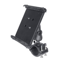 Pince de guidon réglable à 360 degrés compatible avec la tablette de taille globale 230x130mm, tablette d'épaisseur 15mm