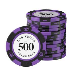 Ensemble de jetons de poker de style casino avec accessoires complets pour un jeu professionnel de Texas Hold'em, de Baccarat et de Blackjack - Product Image 3