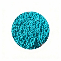 Masterbatch plastique vert clair, résistant à la température et aux intempéries, granulés de couleur universels