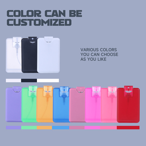 El dezenfektanı cep parfüm kredi kartı sprey şişe Mini siyah beyaz kırmızı 20ml serigrafi özelleştirilmiş pompa püskürtücü ST - Product Image 4