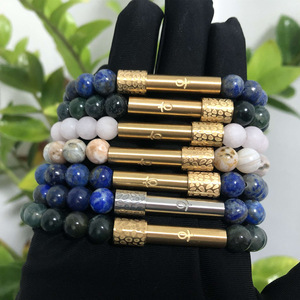Pulsera de Rosario Natural Ajustable con Tubo de Mensaje Oculto y Cuentas Elásticas, Regalo Secreto - Product Image 5