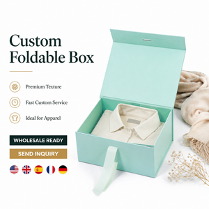 Manufacture Custom Personalized Biodegradable Rigid Cardboard Luxury Apparel T Shirt Clothing Packaging Box With Ribbon - Product Image 2