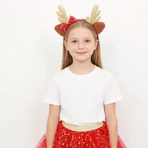 ชุดกระโปรงบัลเลต์ลายดาวพร้อมที่คาดผมกลิตเตอร์สีทองสำหรับเด็กผู้หญิง ตกแต่งด้วยฟอยล์รูปดาวสีทอง สำหรับงานปาร์ตี้วันค<span class=keywords><strong>ริ</strong></span>สต์มาส - Product Image 1